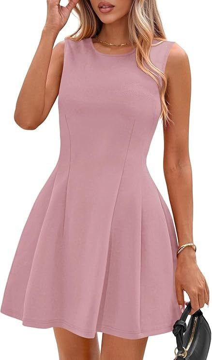 Robe Patineuse Sans Manches Élégante et Intemporelle