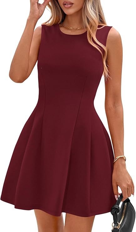 Robe Patineuse Sans Manches Élégante et Intemporelle