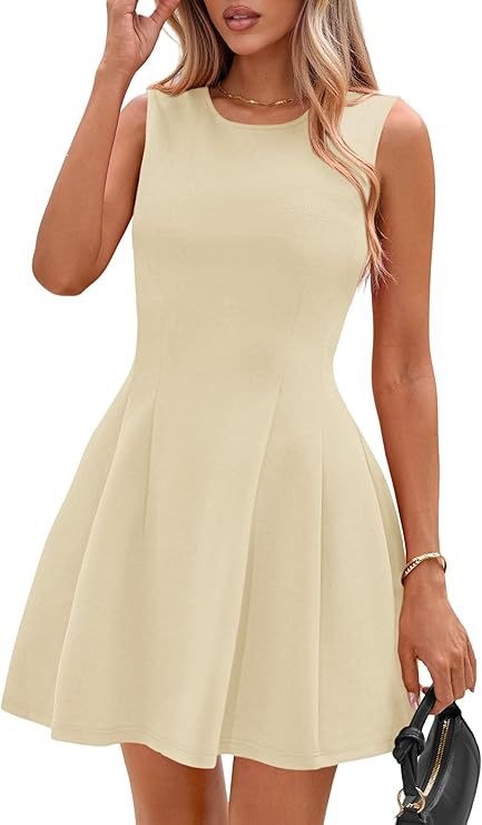 Robe Patineuse Sans Manches Élégante et Intemporelle